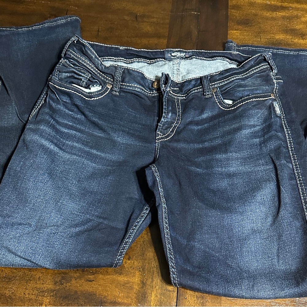 Silver Jeans Dark Blue Women's Boot Cut Jeans
